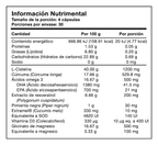 Información nutrimental de Endo Complete